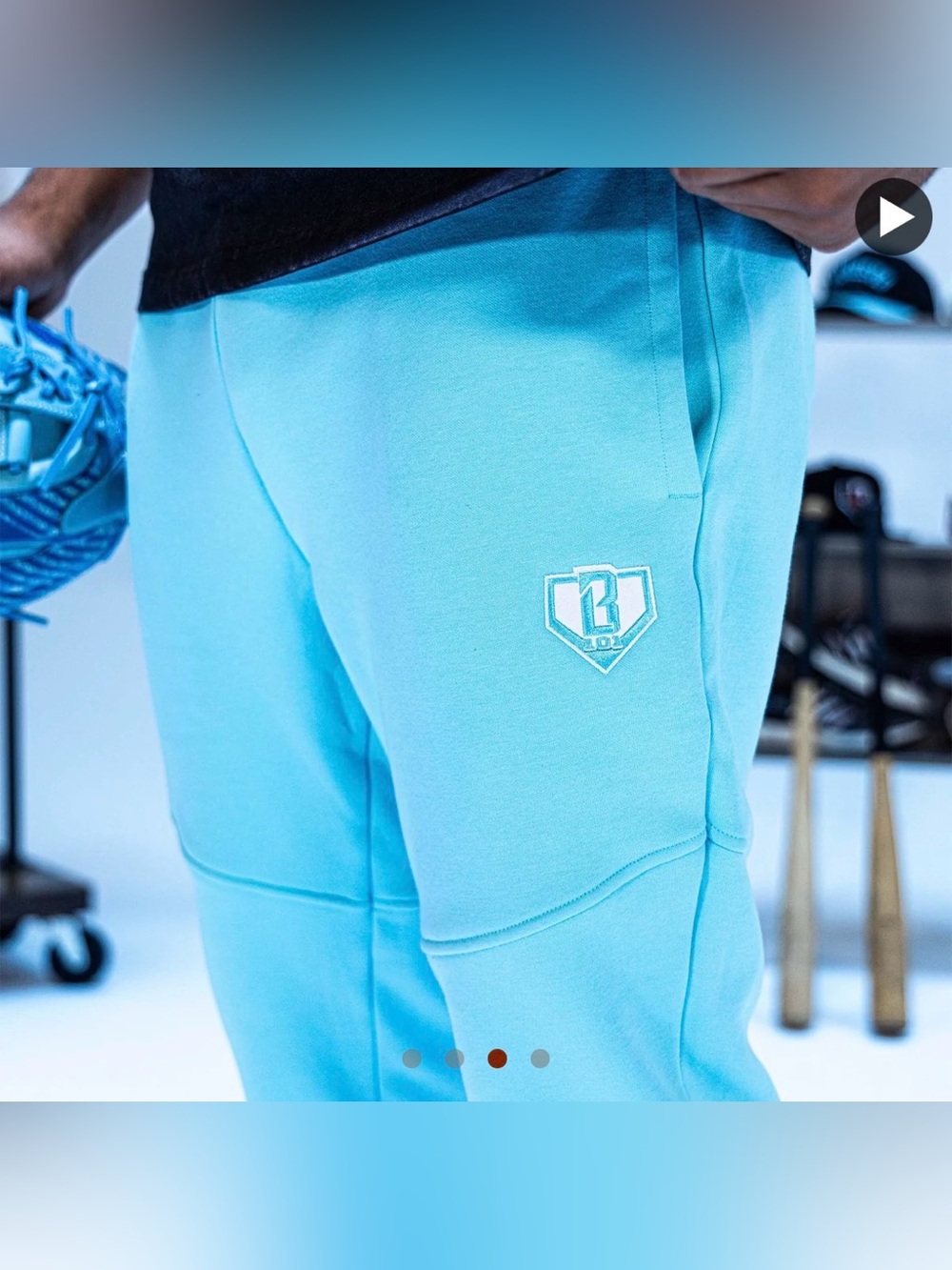 ADULT NWT Baseball Lifestyle 101 BL101 Men’s Baseline Sweatpants Joggers Blue M